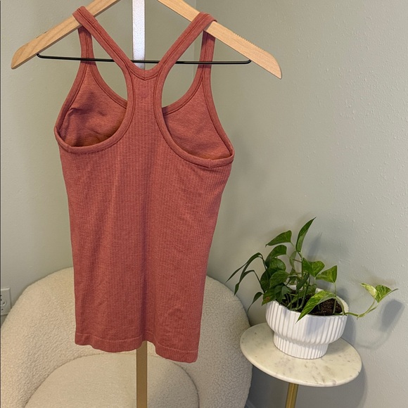Lululemon Women's Ribbed Racerback Tank Top - Rust 2 - Picture 3 of 3
